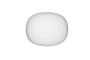 white egg isolated on white