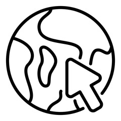 web search icon with transparent background