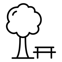 tree icon on transparent background