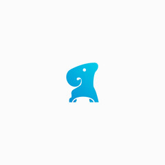 a proud blue ram logo