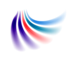 A vibrant and playful design featuring rainbow-color lines arranged in a dynamic composition, perfect for adding a pop of color to any project