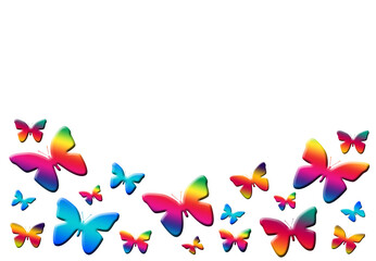 Fototapeta premium butterfly background with space for your text on transparent background
