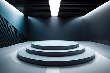 Fototapeta premium podium for product presentation abstract minimal concept showcase geometricpaste colors