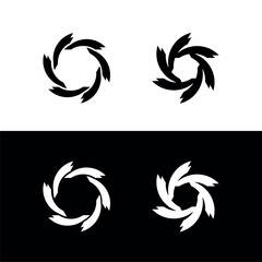 Circle vector logo template illustration design