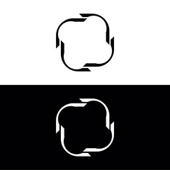 Circle vector icon logo illustration design