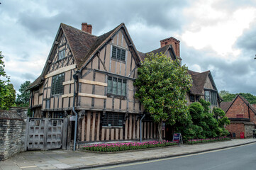 Fototapeta na wymiar Stratford-upon-Avon, UK - The birthplace of the writer William Shakespeare