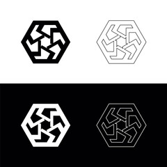 Circle vector logo template illustration . Circle icon design