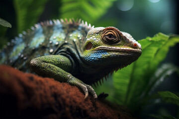 Fototapeta premium Focus on animals intricate details in nature.