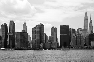 Manhattan in black and white