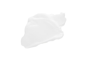 A smear of white cream on a white background.7