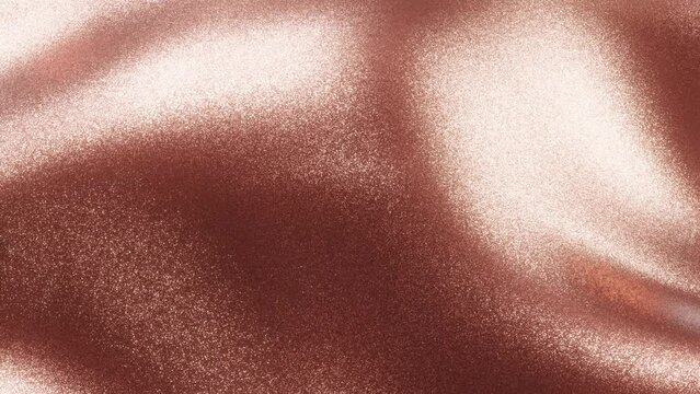Glitter Glistening Rose Gold Swirls: Glittering and Flickering Beautifully - Mesmerizing Video Background 3d rendering