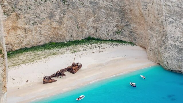 navagio shipwreck in Zakynthos, greece