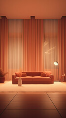 Cozy and Warm Atmosphere in an Empty Room - Perfect for Generative AI Experiments