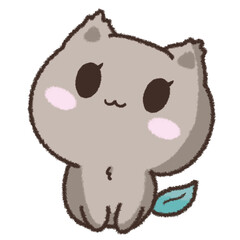 CHOCO elements cat with leaf tail