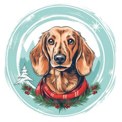 Festive Canine Joy - Generative AI