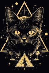 Mystical Feline Enigma - Generative AI
