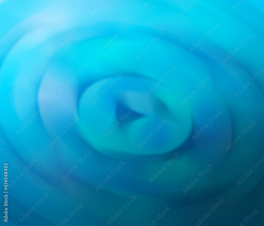 Poster blurred and vibrant light blue and turquoise abstract background with circular or round shapes. brig