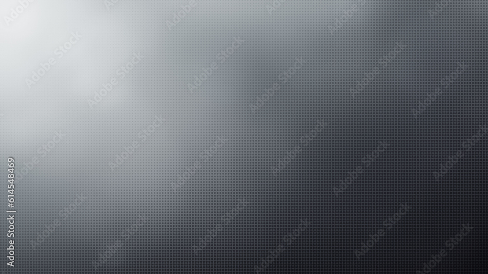 Poster abstract gray halftone pattern on blurred lighter grey color gradient background. 4k resolution. dot