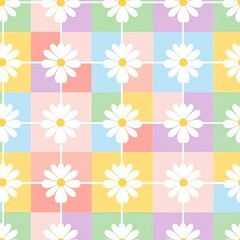 Pastel Daisy Dream - Generative AI