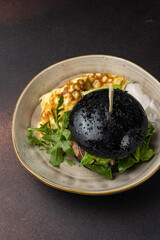 Delicious breakfasts from the restaurant. Close up