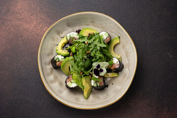 Delicious breakfasts from the restaurant. Close up