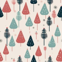 Festive Fir Patterns - Generative AI
