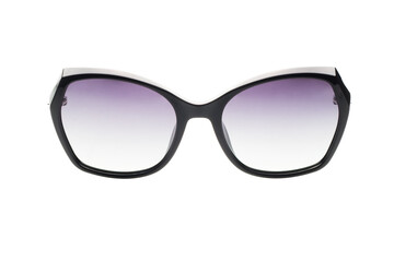 Fototapeta premium Women sunglasses front view isolated on white