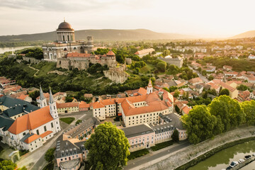 Esztergom, Hungary -the Basilica of Our Lady in Esztergom by the river Danube. Discover the...