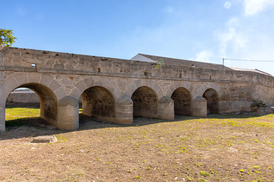 Puente de los cinco ojos o puente de Santiago, Orgaz, Toledo, Espa&ntilde;a