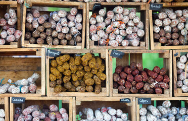 Wide range of dry-cured sausages