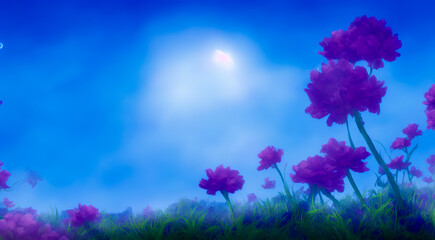 Fantastic landscape from another planet