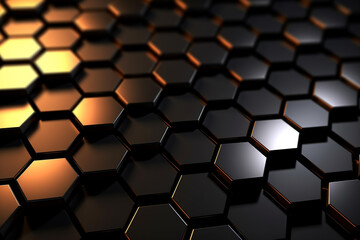 hexagons modern background illustration