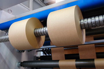 Printing and packaging from recycled paper rolls, industrial commercial envelope making machine,...