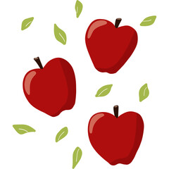 Red Apple fruit element