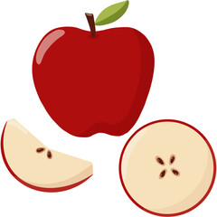 Red Apple fruit element