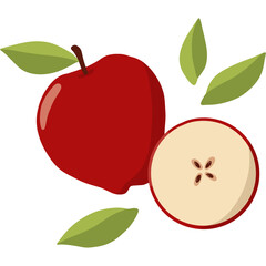 Red Apple fruit element