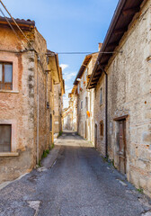 The village of Borgorose in the province of Rieti. Italy.