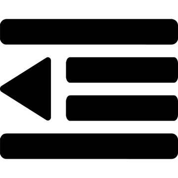 outdent icon
