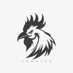 Vector modern Rooster logo template.