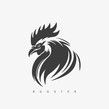 Vector modern Rooster logo template.