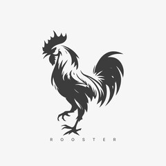 Vector modern Rooster logo template.