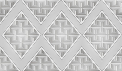Grey seamless geometric pattern. Vector illustration