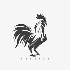 Fototapeta premium Vector modern Rooster logo template.