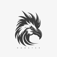 Vector modern Rooster logo template.