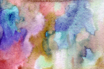 Green purple blue watercolor texture