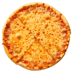 Delicious Cheese Pizza icon, vector art.