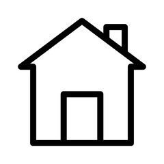 Home Icon on White Background