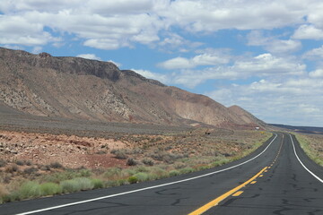 Fototapeta na wymiar road in the desert