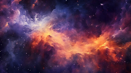 Fototapeta na wymiar Celestial Tapestry Nebulas Unveiling Cosmic Artistry, Generative AI
