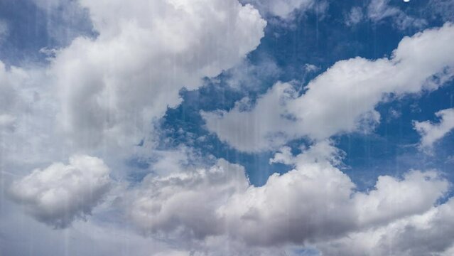 Blue Sky with Thunderlights Illustration for Background